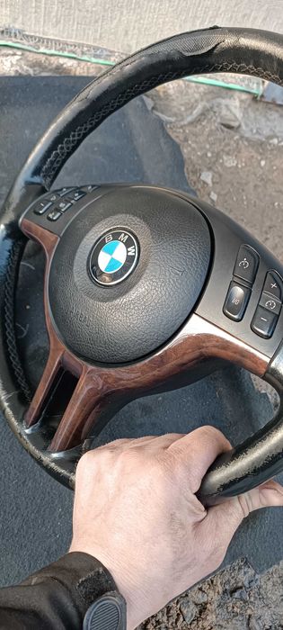 Руль bmw e46 е39 е38 е53 дерево ручника мульти руль м руль , кермо