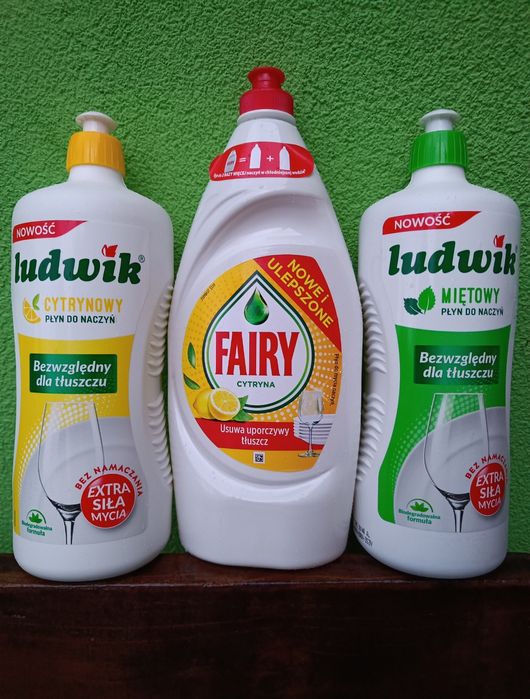 2 opakowania Ludwik 900g i 1 Fairy 900 ml