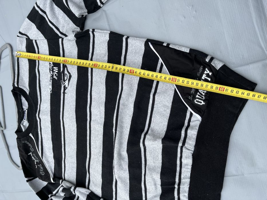 Sweterek bawełniany  w paski S/M cotton 100%