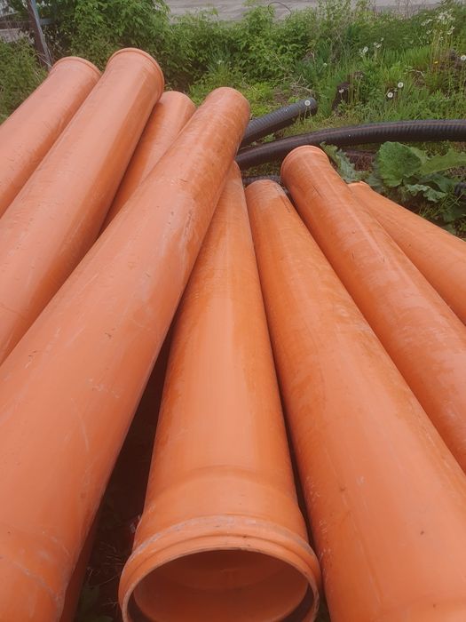 Труба 200, 160, 110, 300-1000 SN8, 6 метрів каналізаційна гофрована