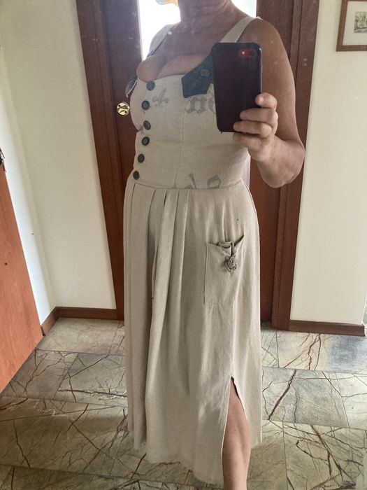 Suknia 3/4 100% lniana ze sklepu specjalistycznego w Bawarii Landhaus