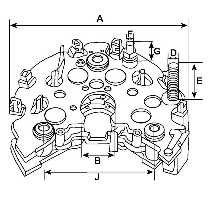 Mostek Prostowniczy Alternatora Hc-Cargo F032335561