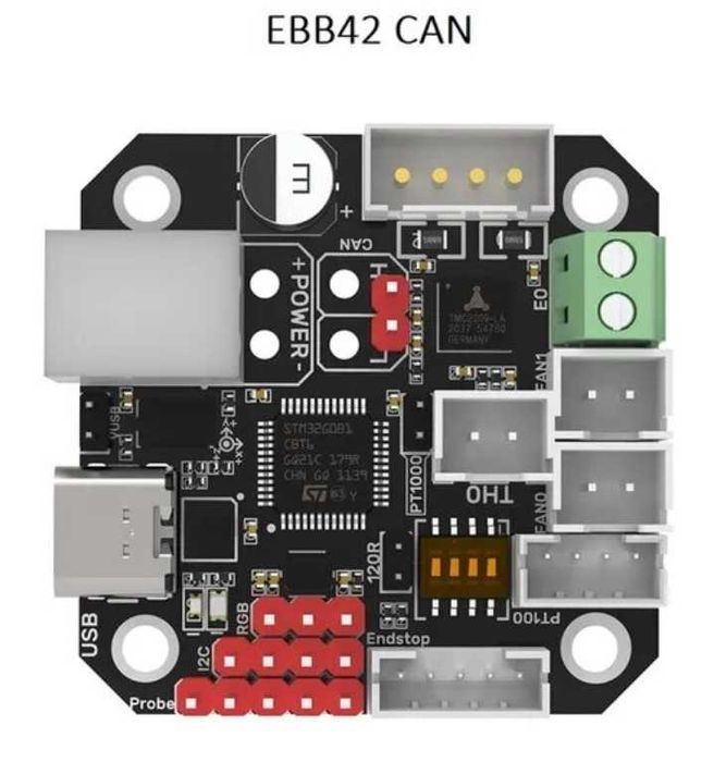 BIGTREETECH EBB42 CAN V1.2 Klipper Hotend HeadTool 42 кроковий двигун