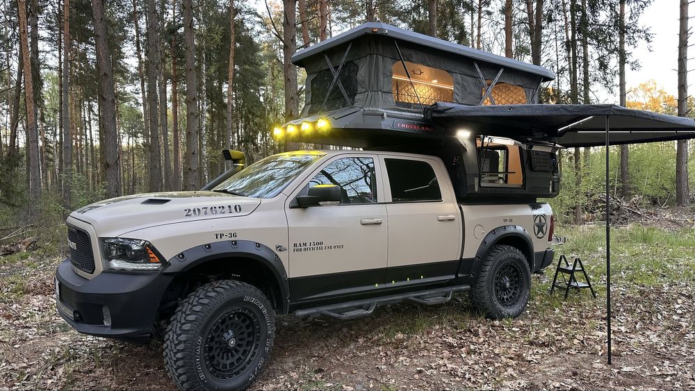 NOWA Zabudowa Camper Kamper Pickup Crossland Adventure | OFF-GRID | 4 Pory Roku | Pełne Wyposażenie | FV | Campervan Dodge RAM Ford RANGER