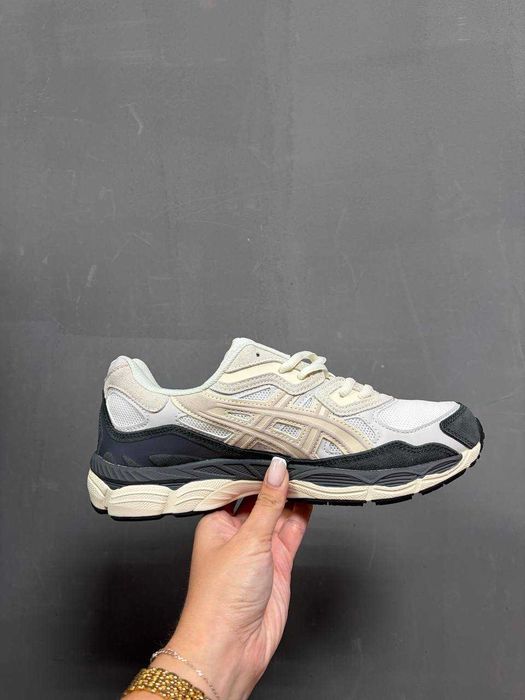 ‼️ НОВІ Кросівки Asics Gel-NYC White Beige Grey