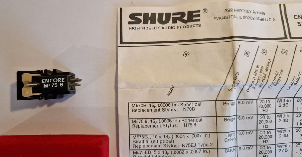 Células/Cartridges Shure , Audio Technica e Ortofon/Dual para gira dis