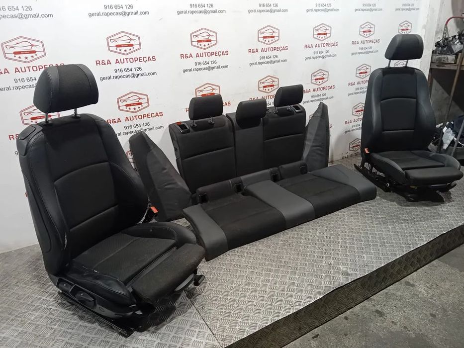 Conjunto de Bancos Incompletos BMW Série 1 E82 Pack M em Pele e