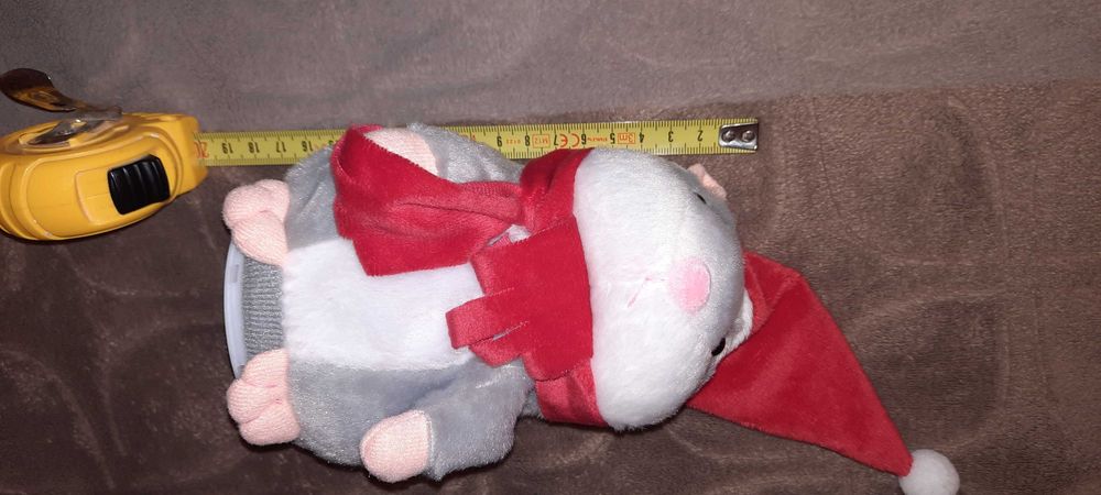 Хомяк Повторюшка новорічний на батарейках