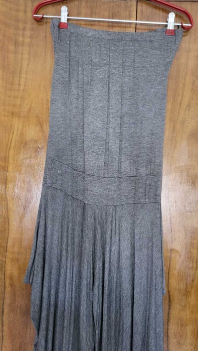 Drop-shoulder jumpsuit, gray algosão, size S64550789665282123