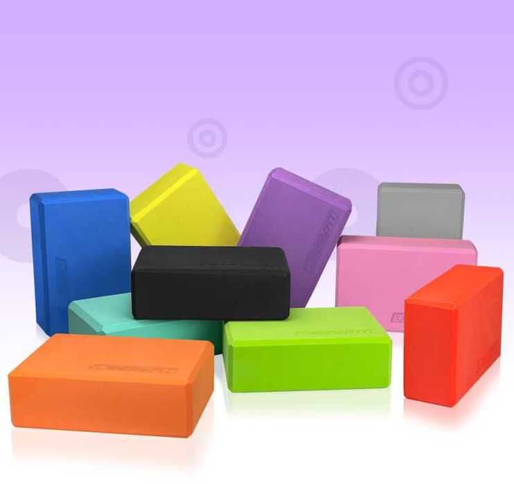 Блок для йоги EasyFit (180-200г). Опорна цегла для розтяжки та фітнесу