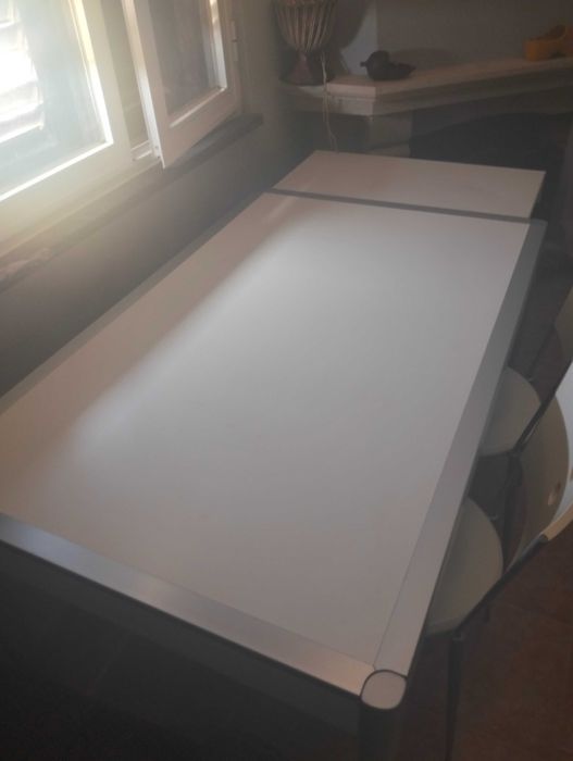 Mesa extensível casa de jantar ou cozinha conjunto 4 cadeiras