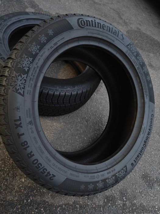 2шт R18 245 50 шини зимові Continental ContiViking Contact 6 Німеччина
