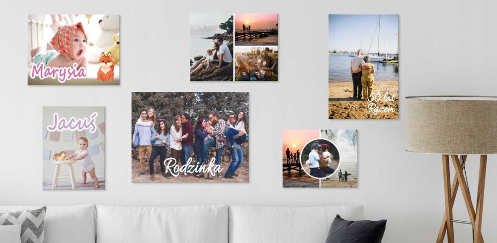 INNE ROZMIARY Pomysł na Prezent Obraz z Twojego Zdjęcia Kolaż 30x40