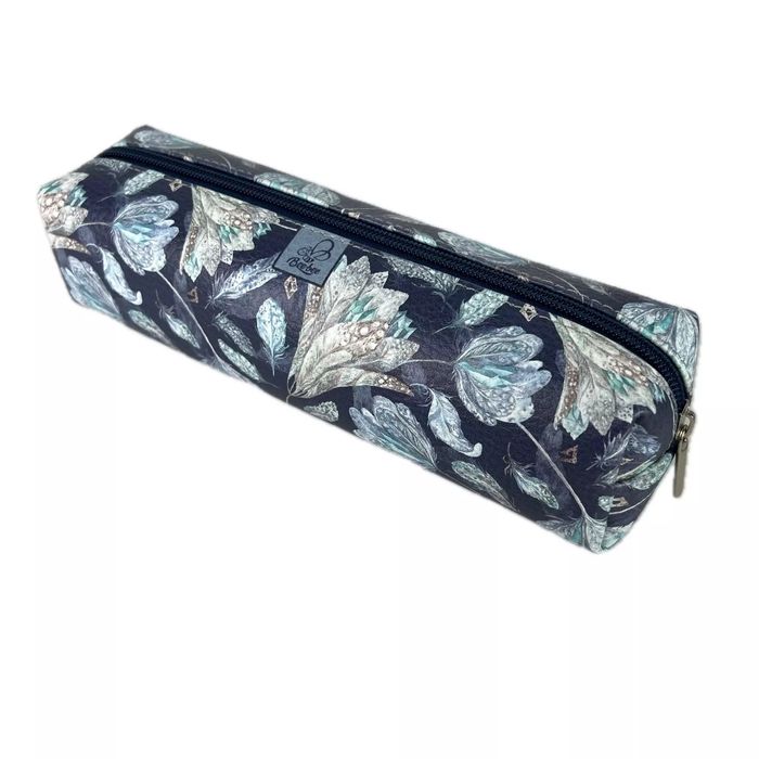 Piórnik Szkolny Młodzieżowy Prostokąt Kostka Kwiaty Boho. Ev-Corp