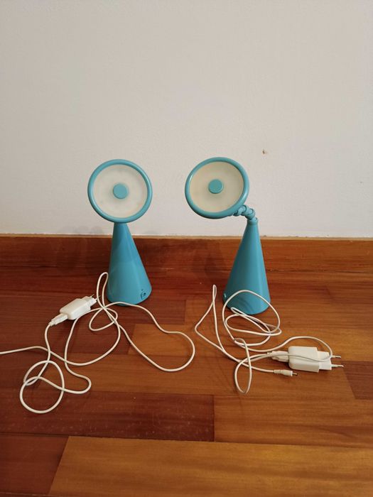 IKEA Fryebo | Blue Table Lamp with Flexible Stem | Set of 2