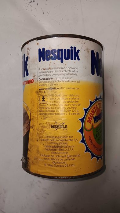 Lata de Nesquik - 800 g - final anos 80