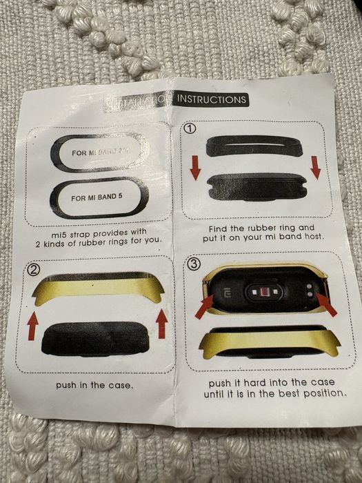 Bracelete MiBand 3/4/5 metalica nova