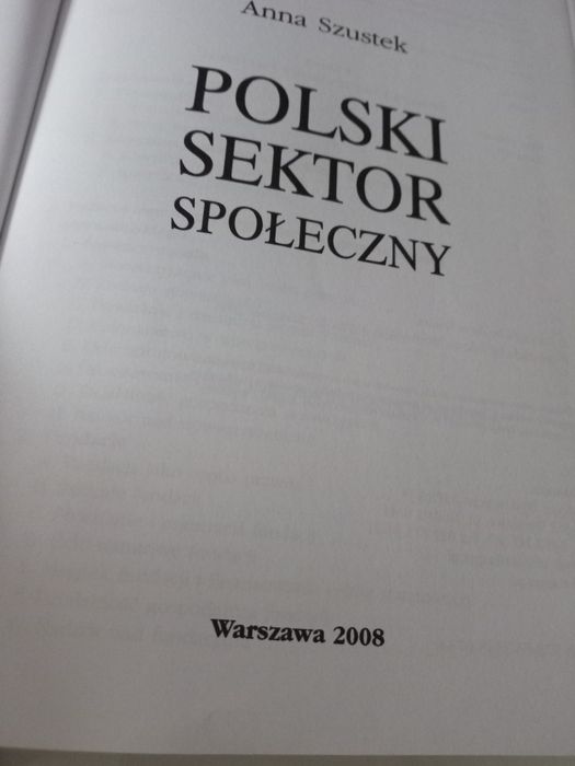 Polski sektor społeczny - Anna Szustek