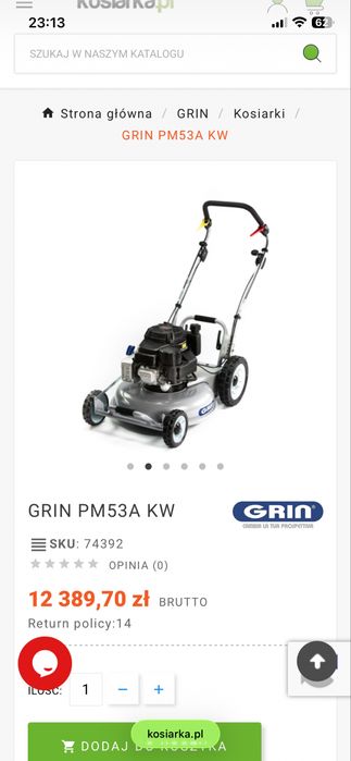 Kosiarka spalinowa Profesjonalna Grin Mulchmaster