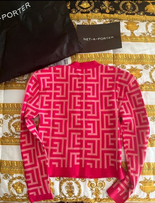 Casaco Balmain Barbie Cropped Jacquard 36 Edição Limitada