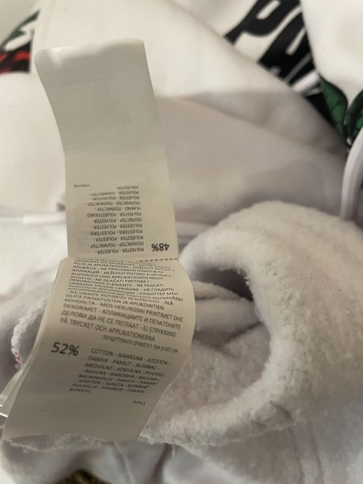 Bluza Paranoid Croop biała z różami