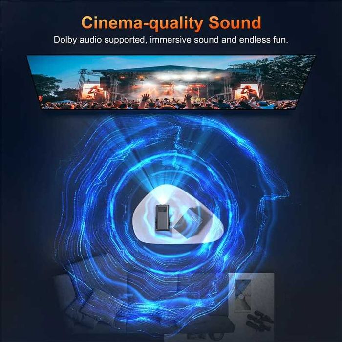 Проектор кінотеатр Xnano HM103-A FullHD 350Lm + все налаштовано + IPTV