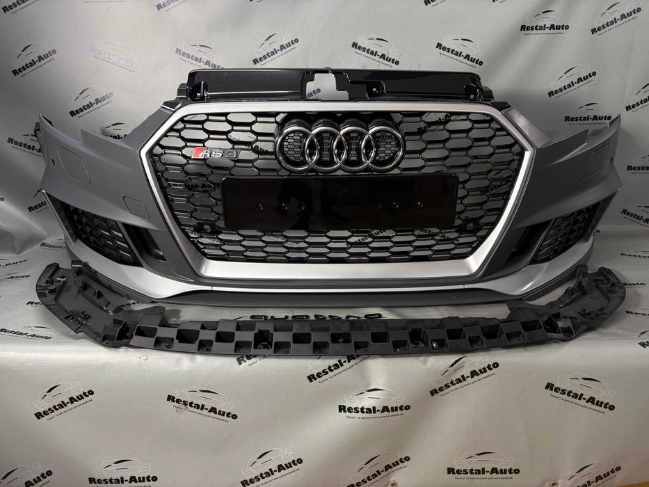 Передний бампер ауди а3 8в audi a3 8v 2016-2020 рік | в стилі Audi RS3