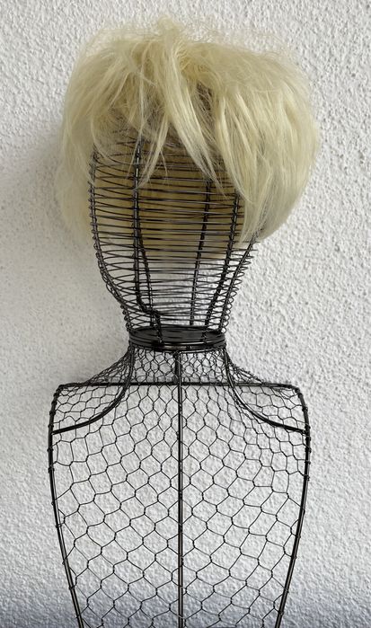 Premium Ultra włosy doczepiane, jasny blond, topper, tupet, fale 349.