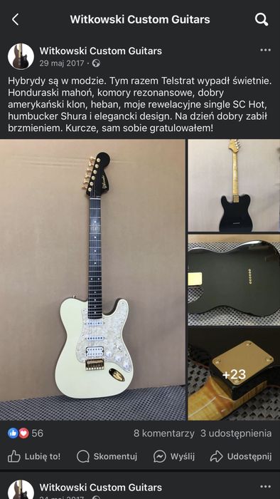 Witkowski Custom Guitars, Telecaster - Stratocaster
