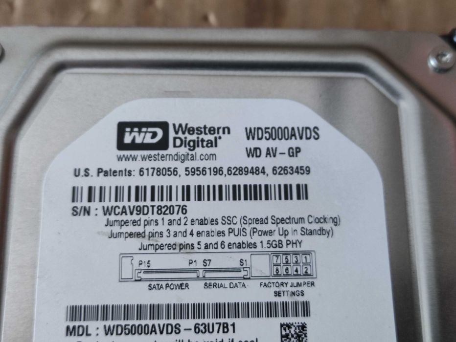 Dysk twardy 500 GB Western Digital używany