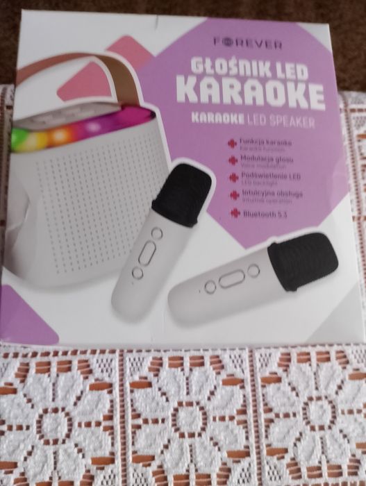 Głośnik LED karaoke speaker nowy