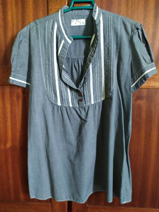 Camisa com renda da Pull&Bear