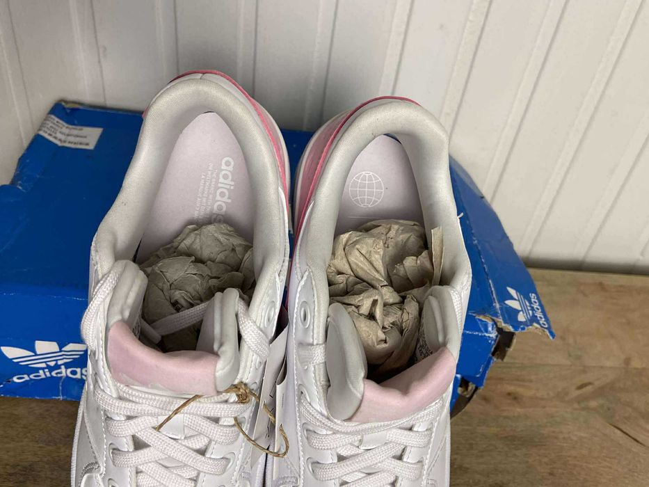 Buty tenisówki adidas forum bold białe org skórzane 38