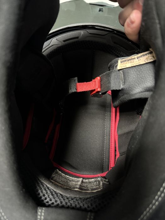 Capacete motard Nexx c/ saco + luvas Dainese