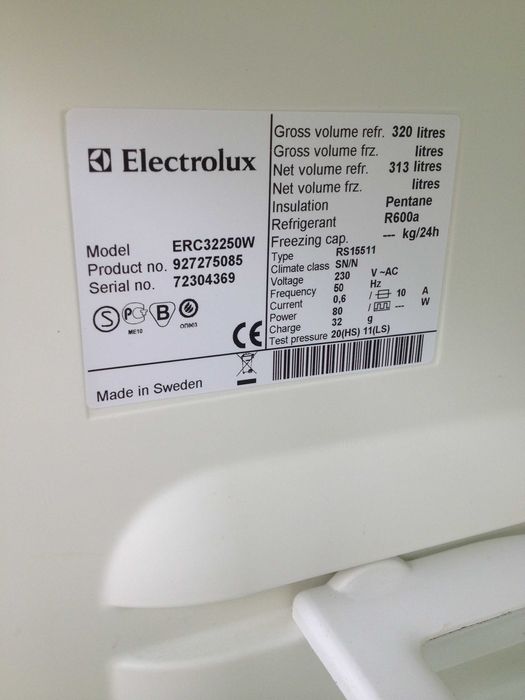 chłodziarka Electrolux ERC32250W