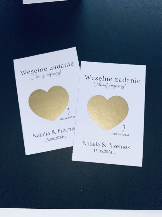 Zdrapki weselne - mix zadań do wyboru