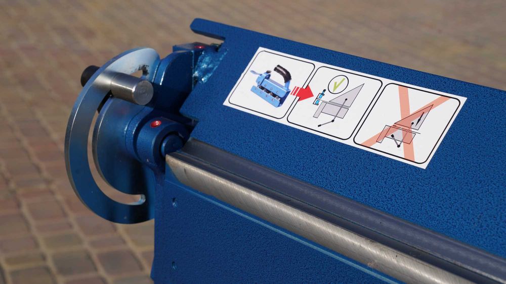 Zaginarka giętarka do blachy kantmaszyna PRODMASZ kompletna