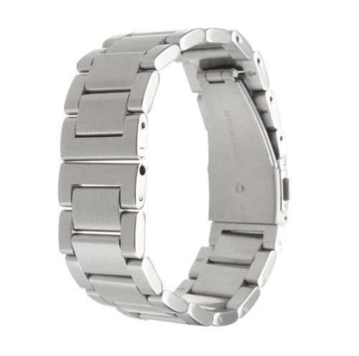 Bracelete Aço Maciço 18mm 20mm 24mm Fecho de Báscula