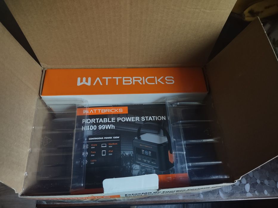 Wattbricks 100W зарядная станция+ 30W солнечная панель