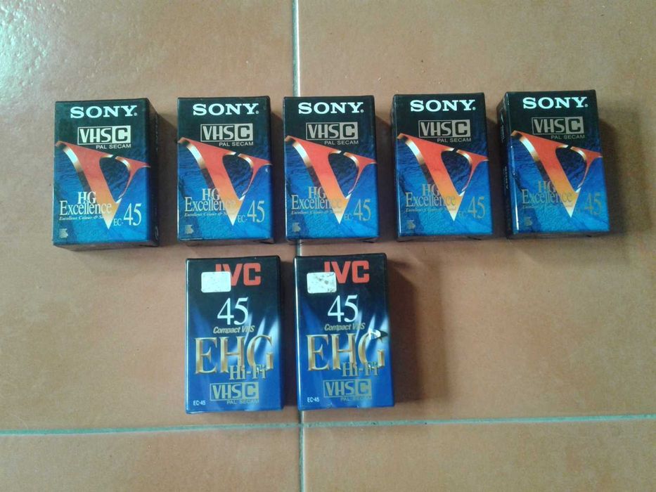 Cassetes VHS e VHS-C, NOVAS!