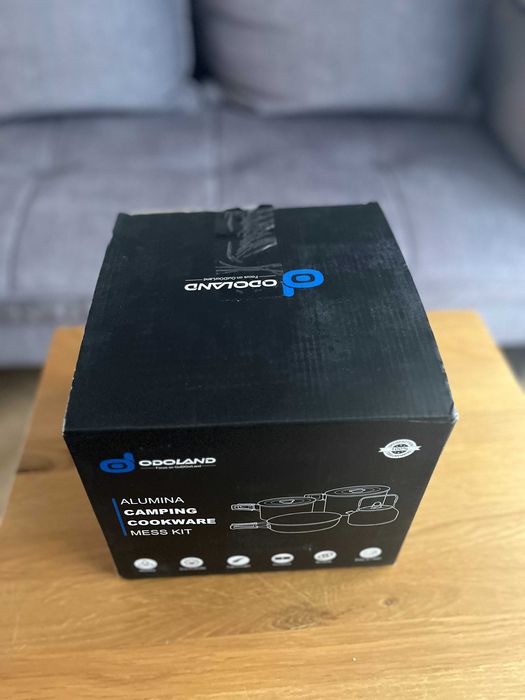 Zestaw kempingowy Odoland 29-elementowy | Garnki, czajnik, sztućce