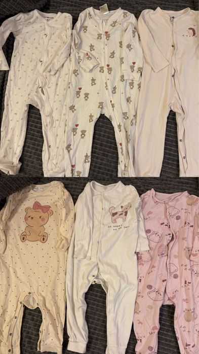 Pizamki pajacyki 92 dla dziewczynki