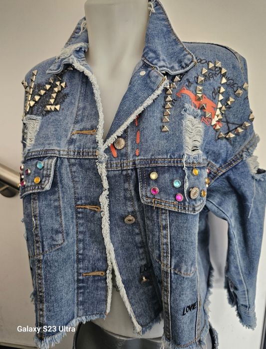 Nowa katana kurtka damska jeans L/XL