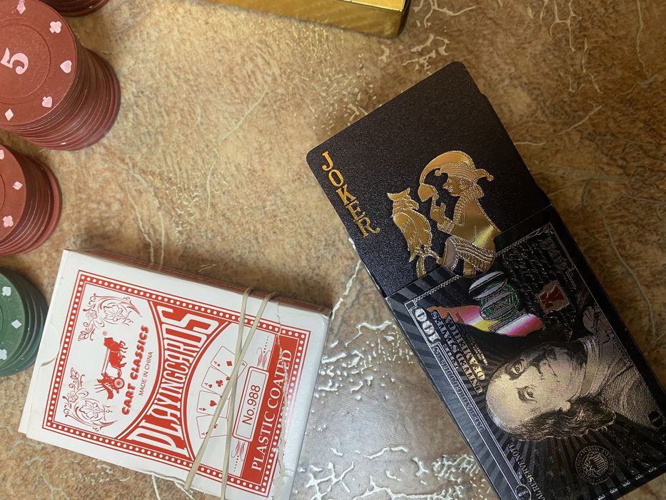 Колода карт набір для покеру покер фішки