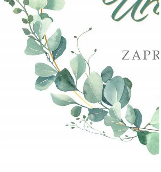 4 zaproszenia z kopertami na 70 - te urodziny