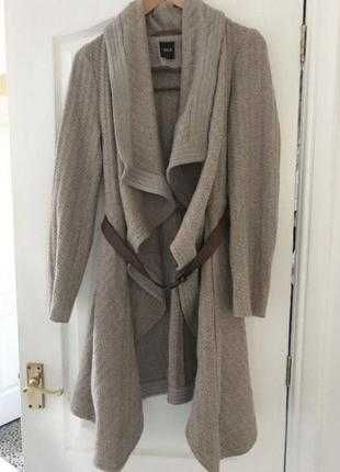 Пальто плед шерстяное р S М L ZARA