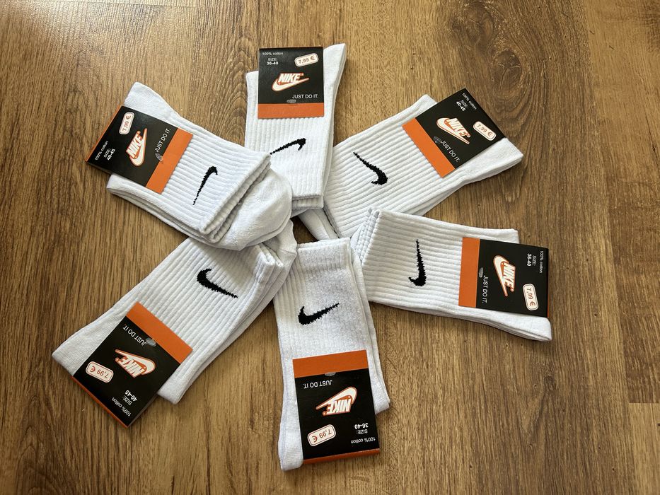 Високі шкарпетки Найк 12 пар Унісекс 100% коттон Nike