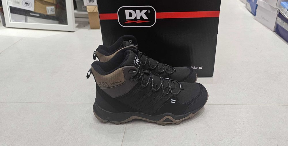 Czarne Buty Męskie Śniegowce 41-46 DK Soft Shell