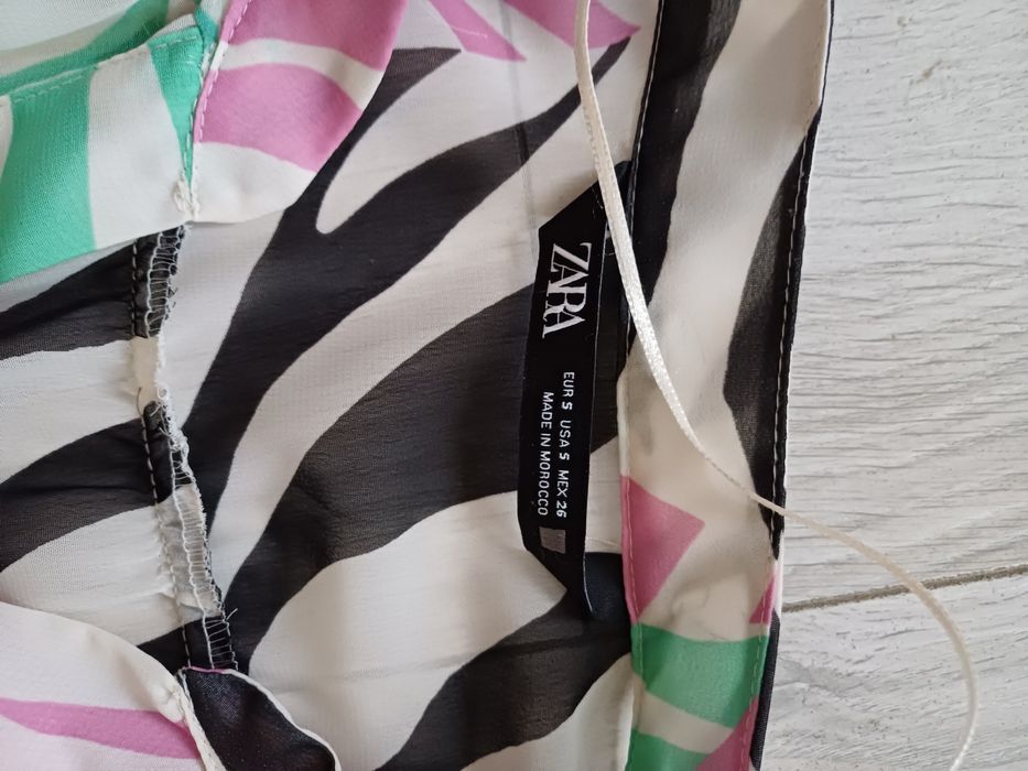 Koszula we wzory, krój oversize, Zara, rozmiar 36