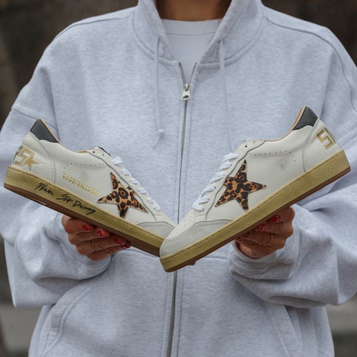 Golden Goose Ball Star/ Снікерси Шкіряні Голден Гус/ GG/ Леопардові кеди